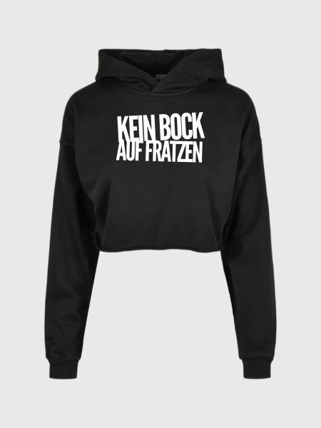 Kein Bock Auf Fratzen - Oversized Cropped Hoodie