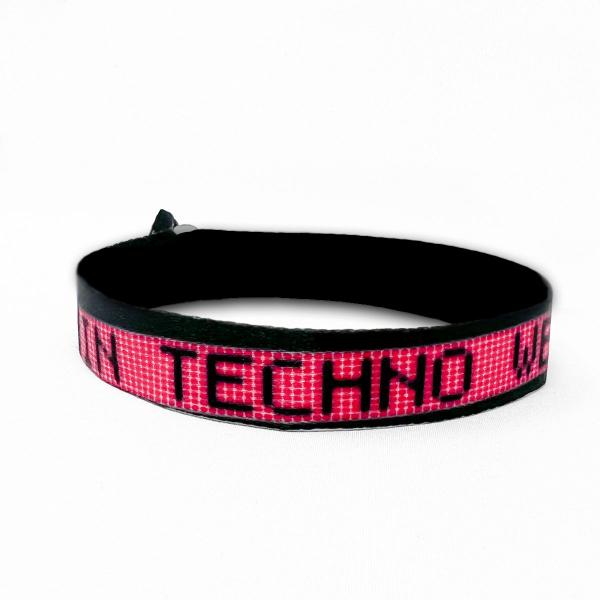 In Techno we Trust - Stoffband