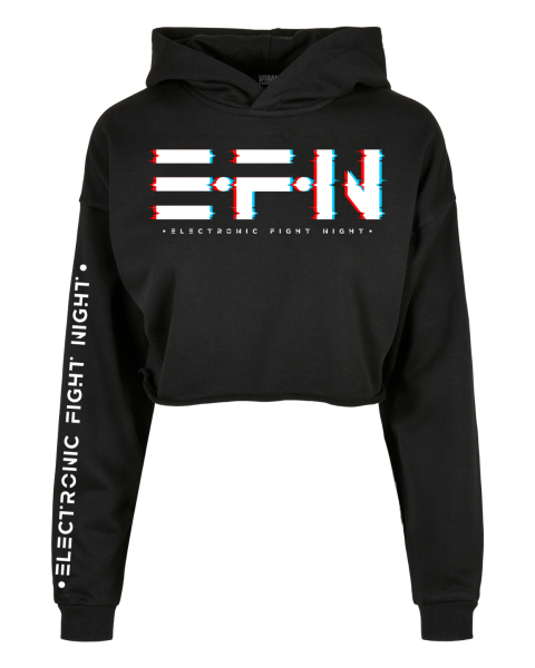 EFN - Oversized Cropped Hoodie - Glitch