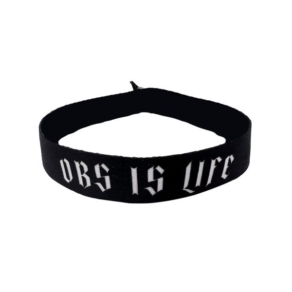 OBS - Stoffband - OBS IS LIFE - BLACK
