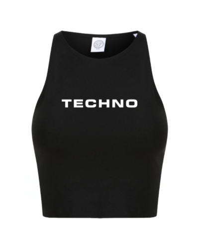 Techno - Womens Cropped Top